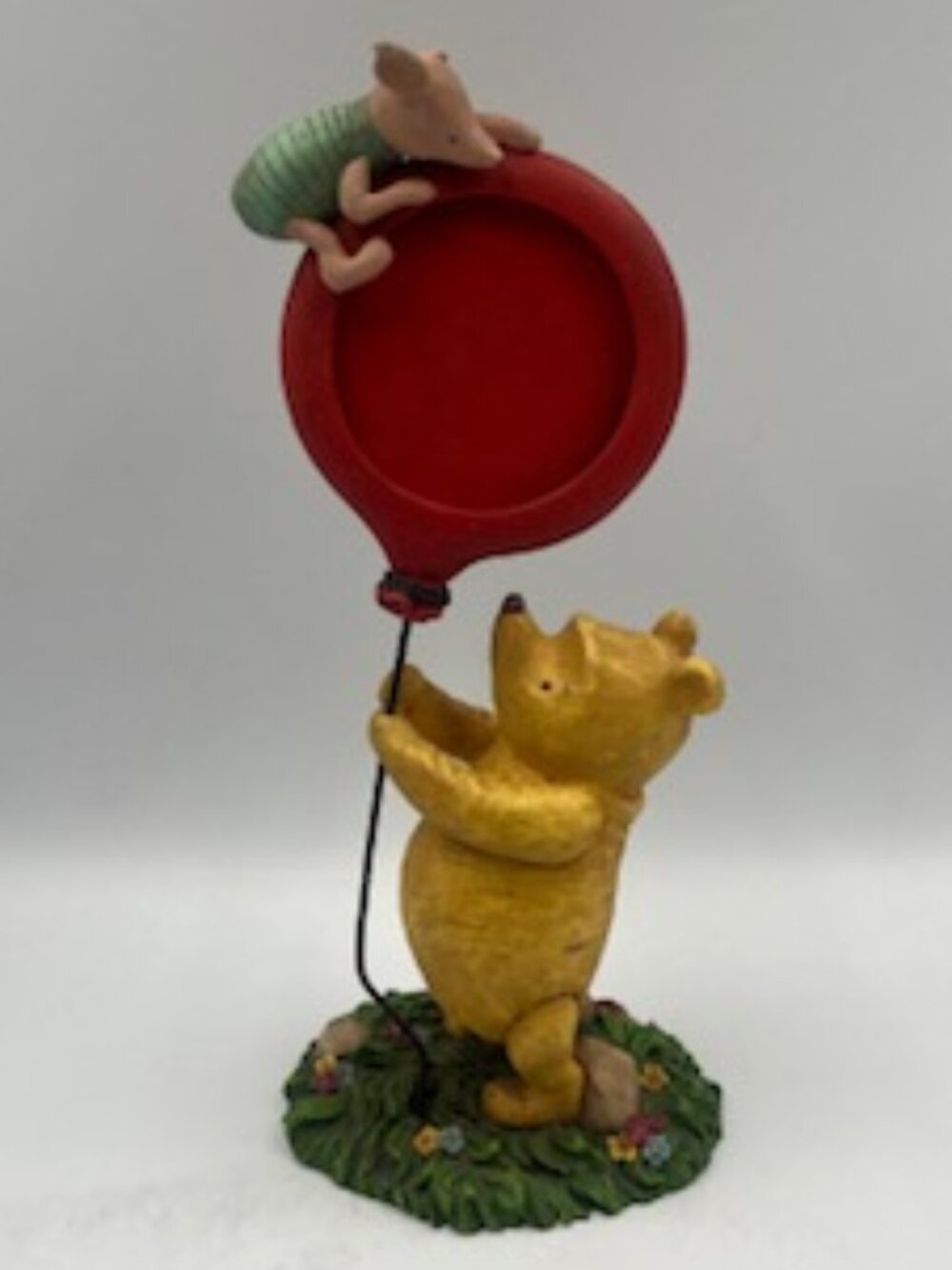 Vintage Disney Winnie the Pooh Figurine Photo Frame with Piglet Resin Ron Lee